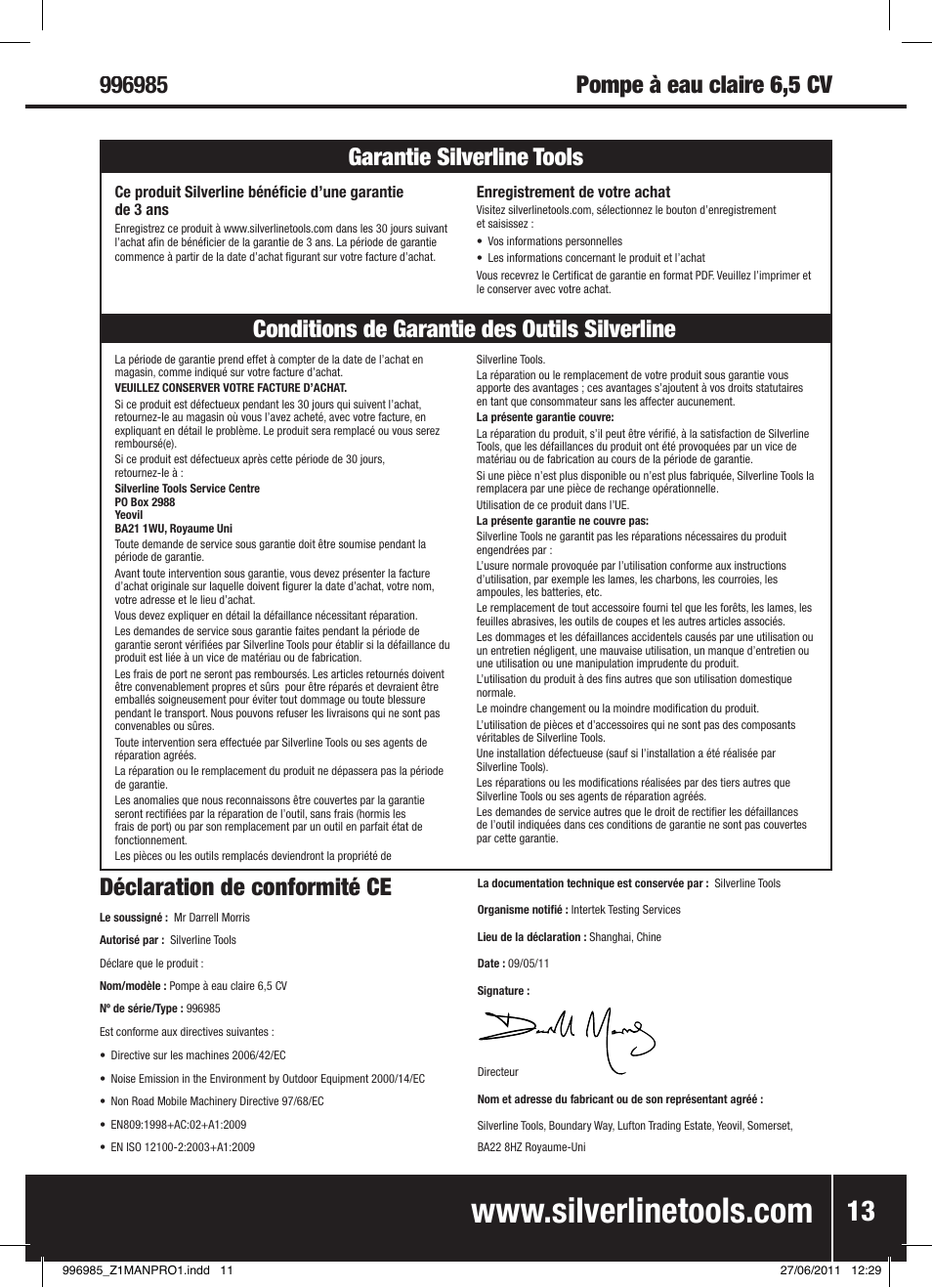 Silverline Clean Water Pump 2 User Manual | Page 14 / 30