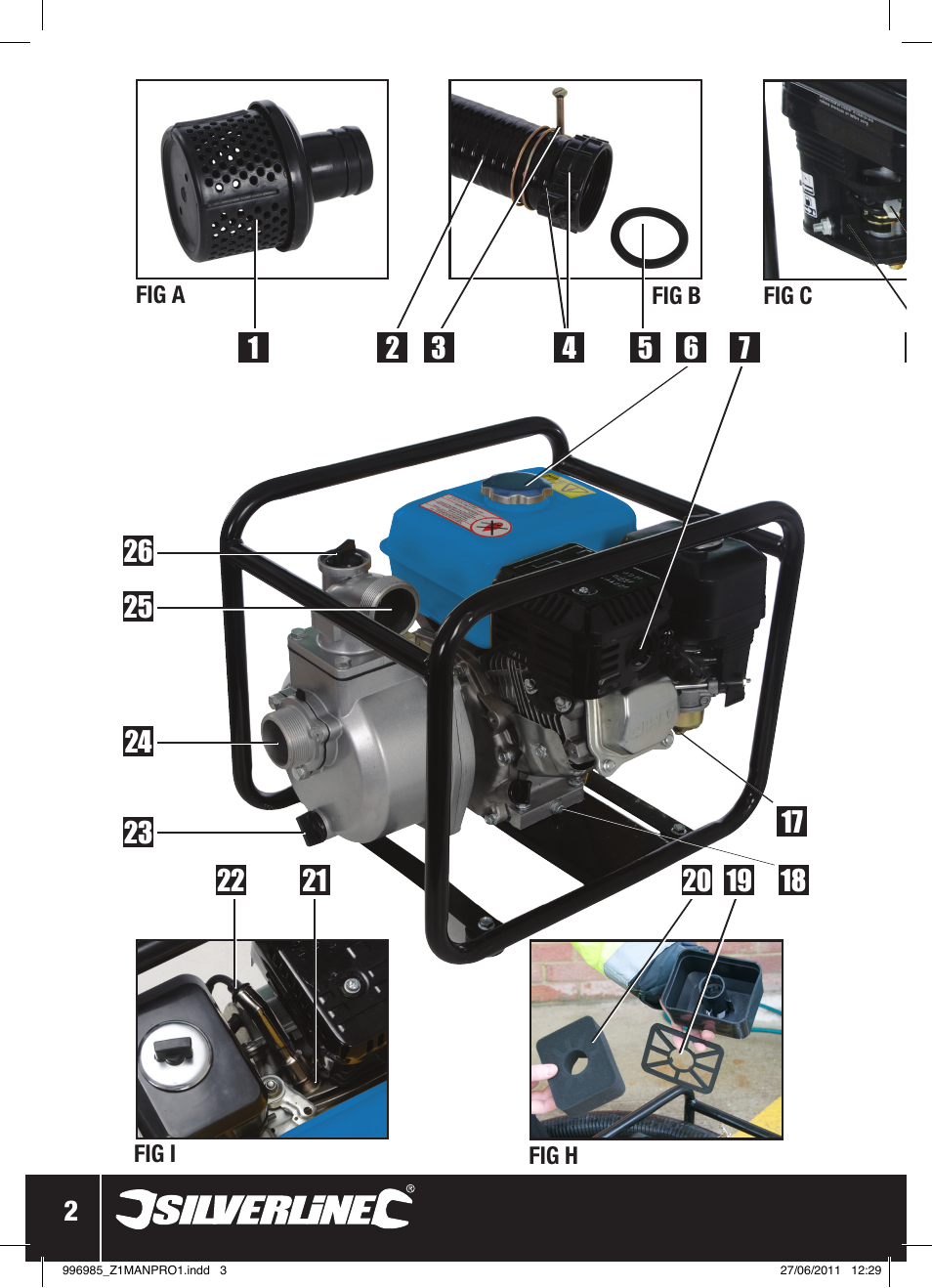 Silverline Clean Water Pump 2 User Manual | Page 3 / 30
