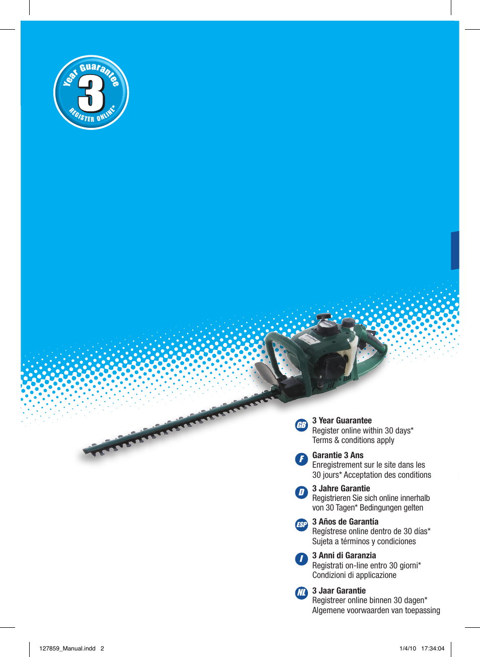 Silverline Hedge Trimmer Petrol 600mm User Manual | 28 pages