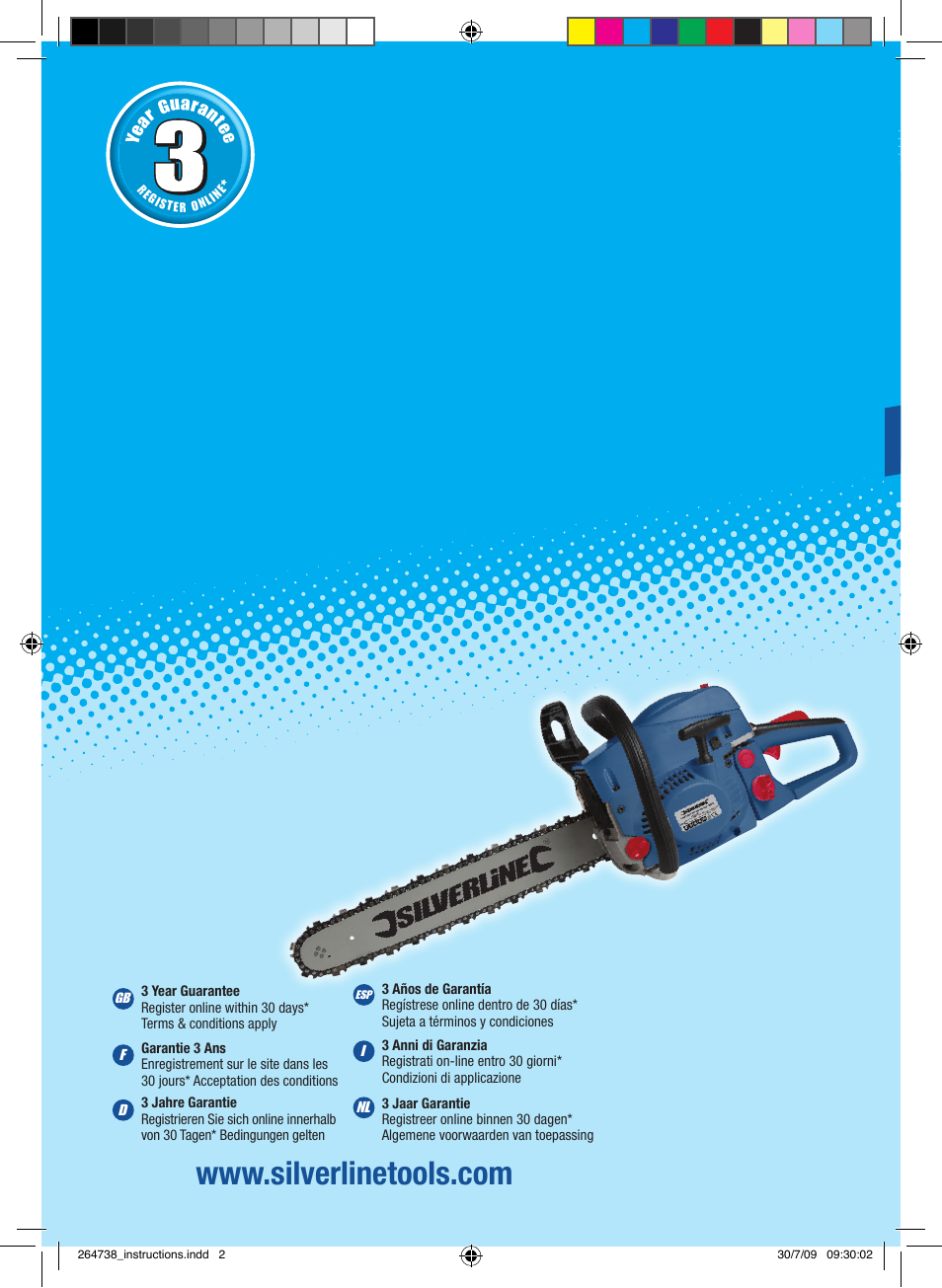 Silverline Chainsaw Petrol 480mm User Manual | 28 pages