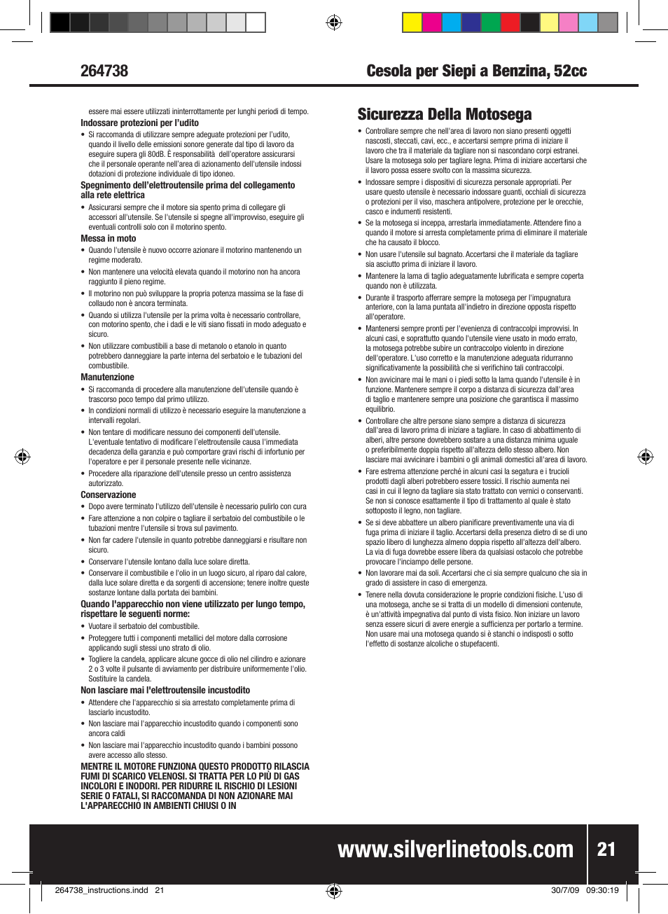 Silverline Chainsaw Petrol 480mm User Manual | Page 22 / 28