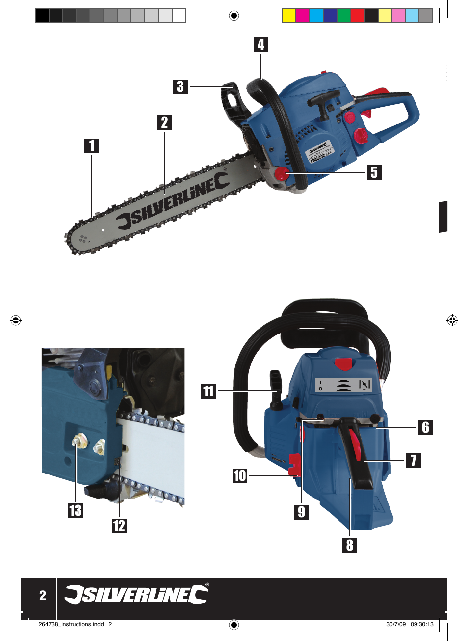 Power | Silverline Chainsaw Petrol 480mm User Manual | Page 3 / 28