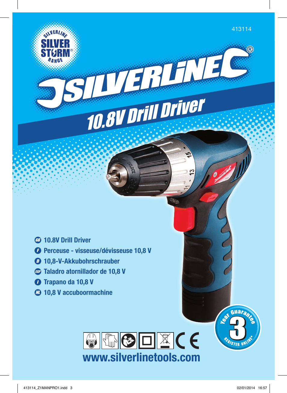 8v drill driver | Silverline 10.8V Drill Driver User Manual | Page 2 / 28