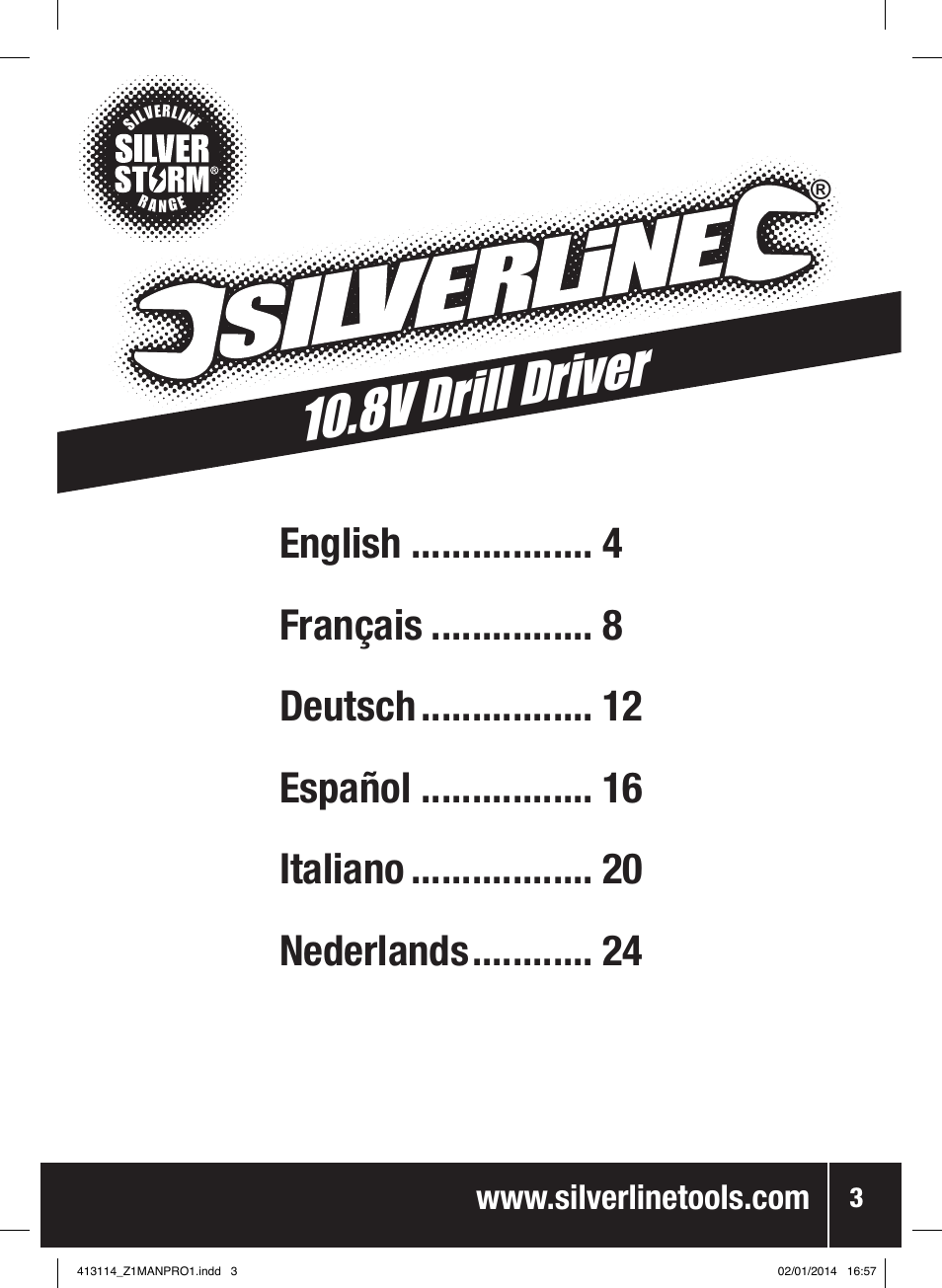 8v drill driver | Silverline 10.8V Drill Driver User Manual | Page 4 / 28