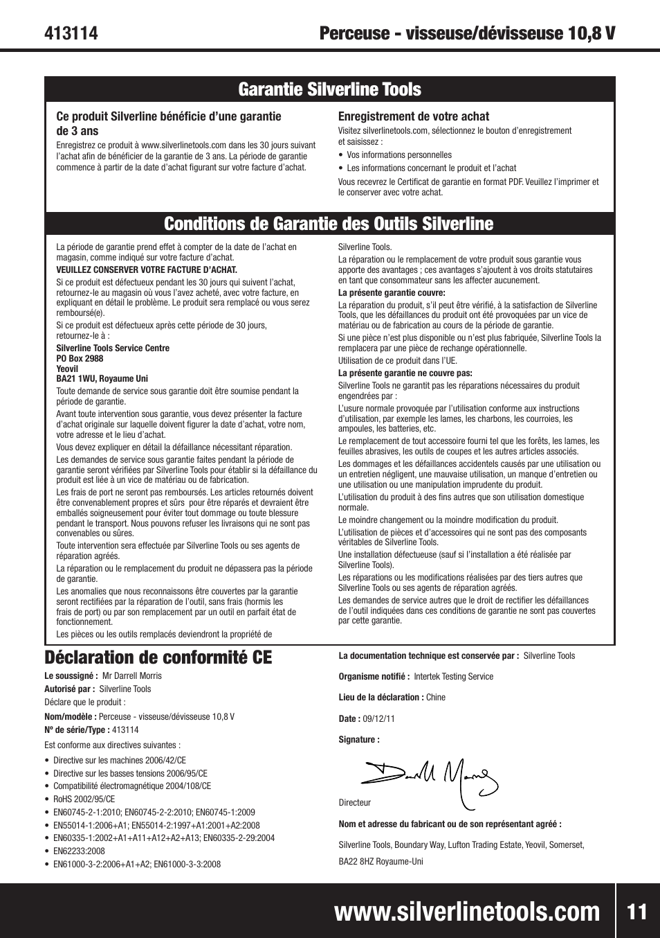 Silverline 10.8V Twin Pack User Manual | Page 12 / 56