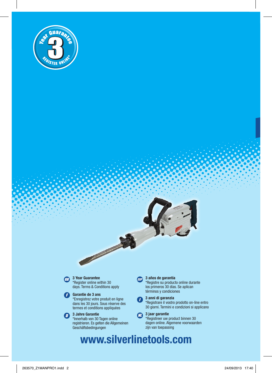 Silverline 1500W Electric Breaker User Manual | 40 pages