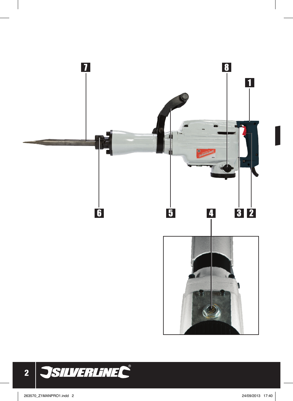 Silverline 1500W Electric Breaker User Manual | Page 3 / 40