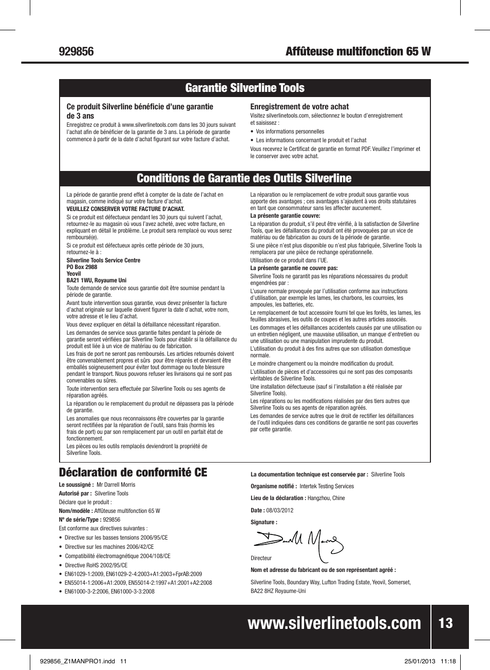 Silverline 65W Multipurpose Sharpener User Manual | Page 14 / 30