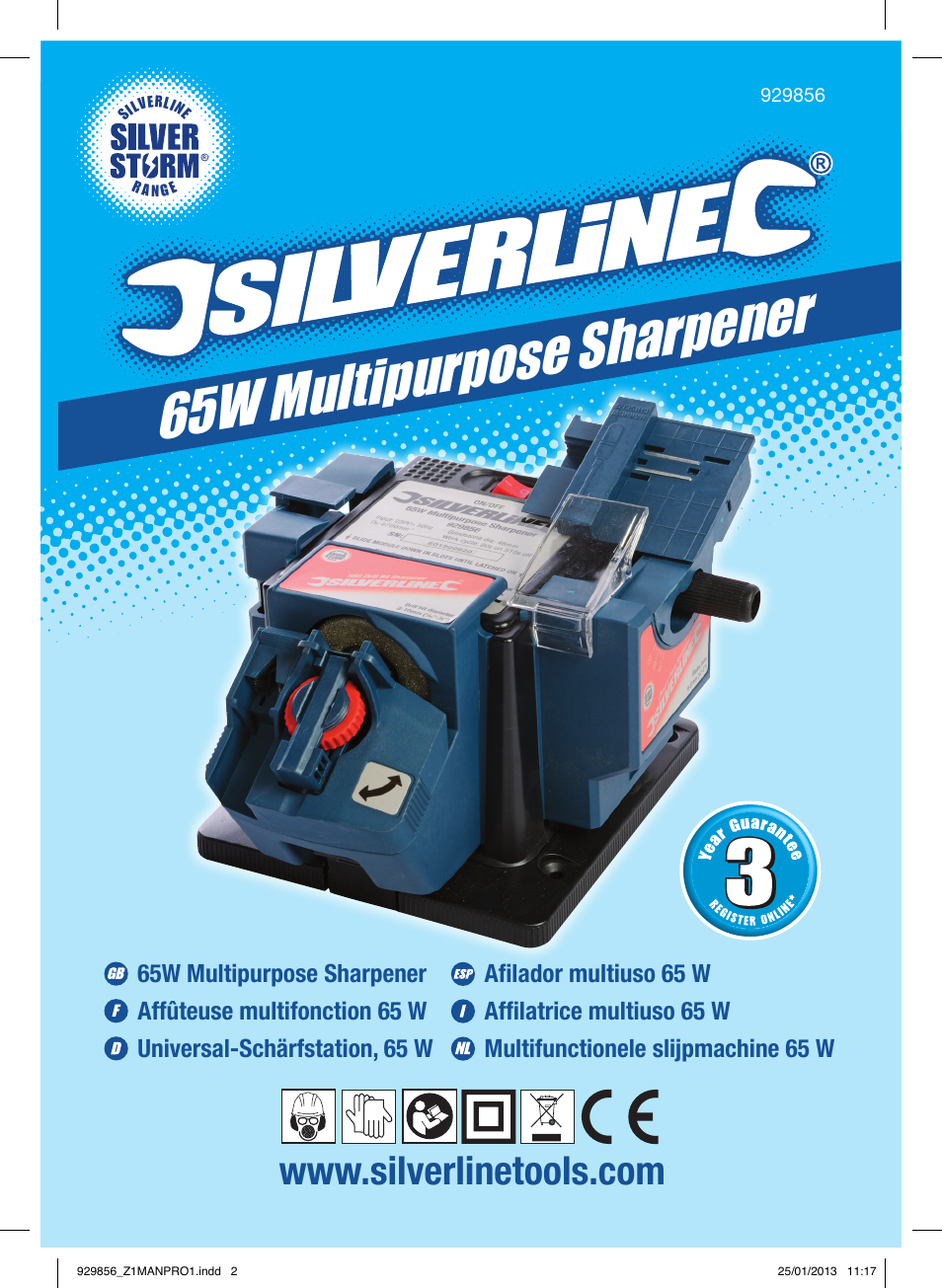 65w multipurpose sharpener | Silverline 65W Multipurpose Sharpener User Manual | Page 2 / 30