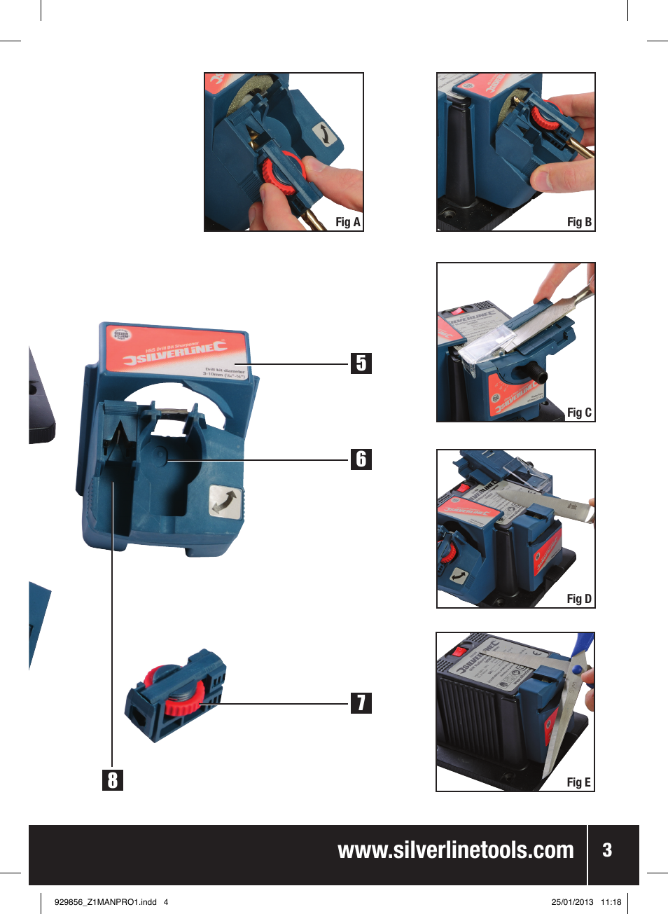 Silverline 65W Multipurpose Sharpener User Manual | Page 4 / 30