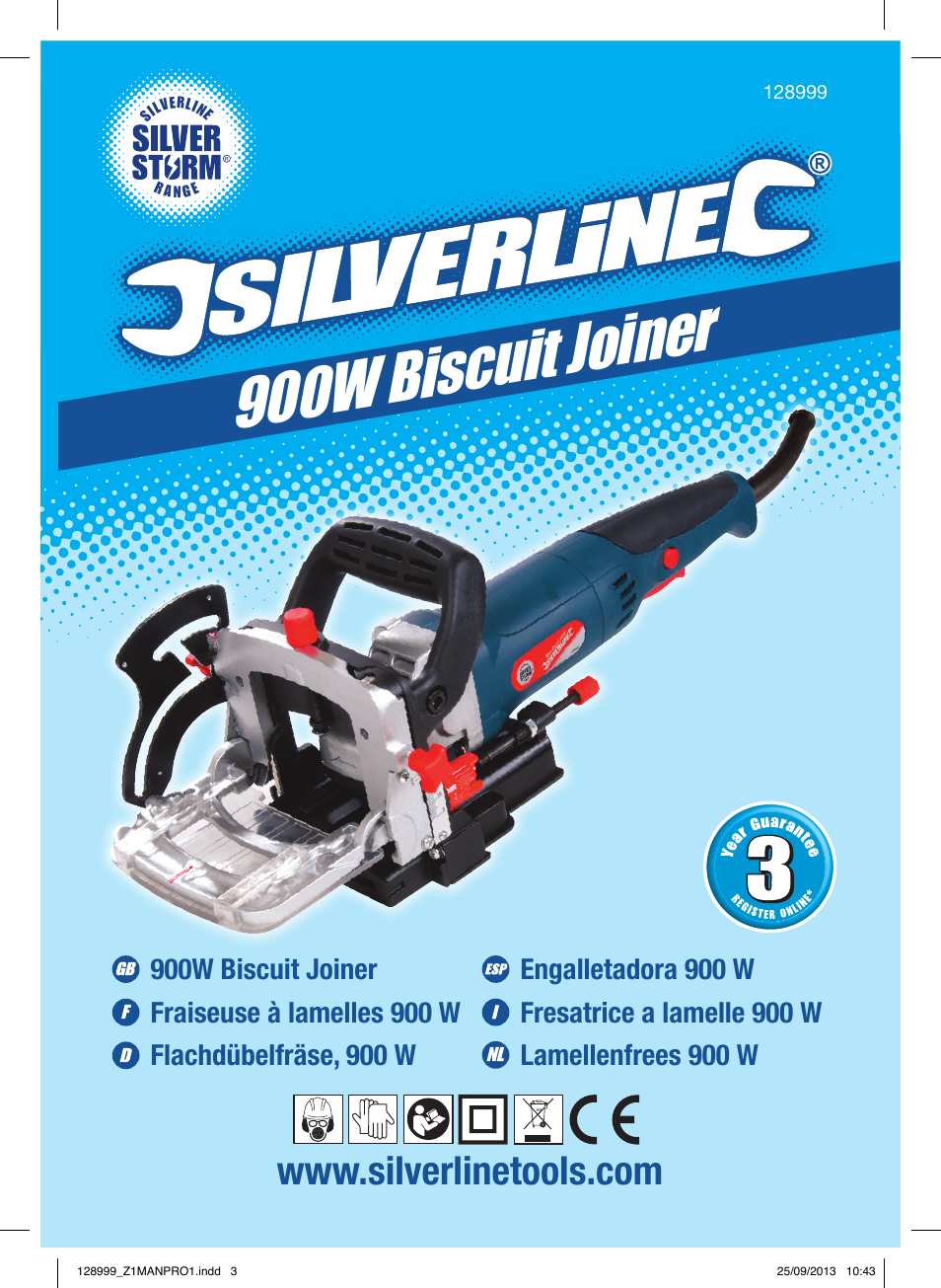 900w biscuit joiner | Silverline 900W Biscuit Joiner User Manual | Page 2 / 28