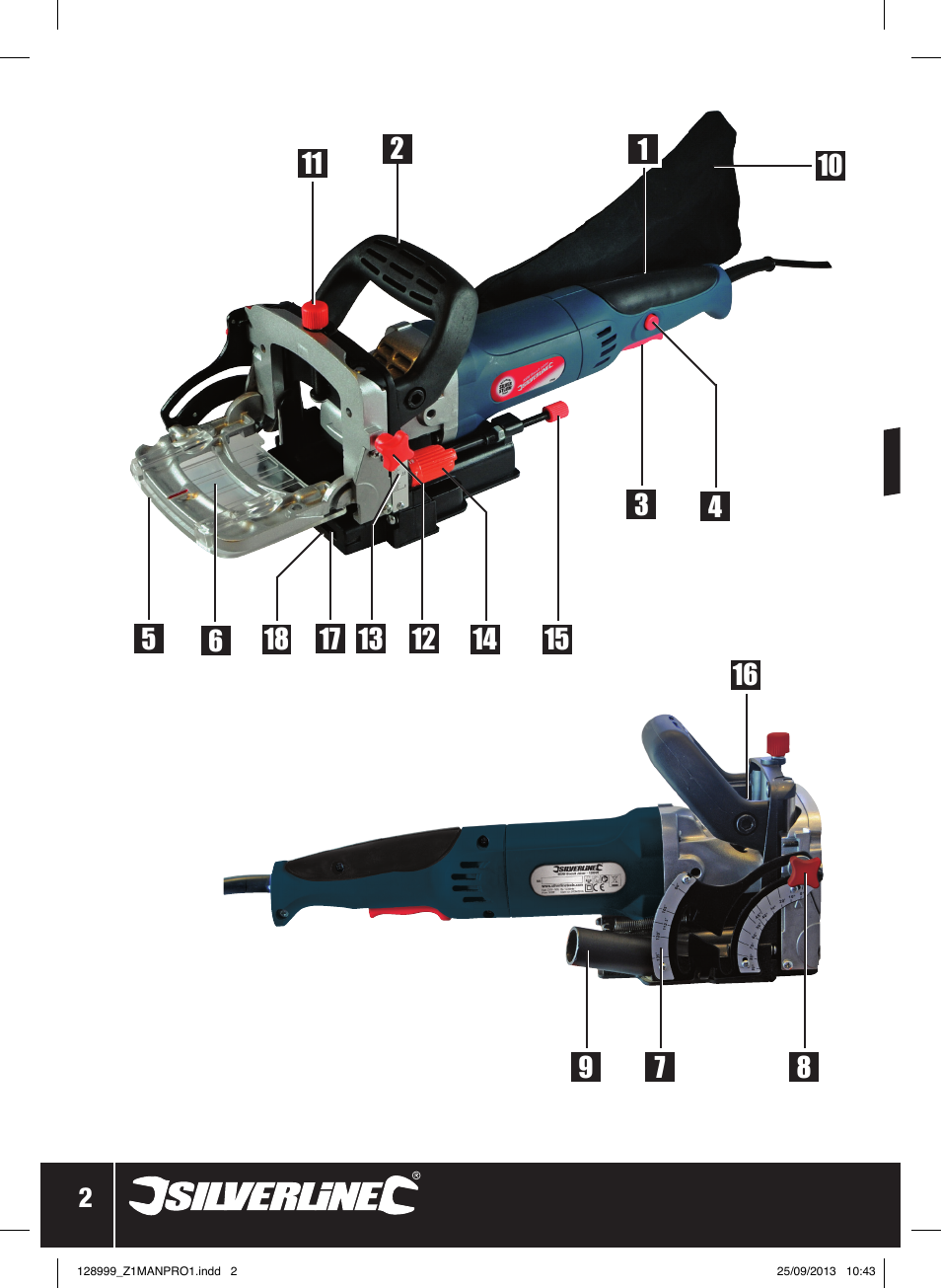 900w biscuit joiner | Silverline 900W Biscuit Joiner User Manual | Page 3 / 28