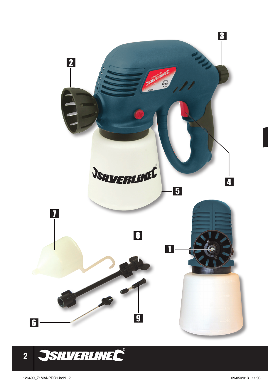 Silverline 120W Spray Gun User Manual | Page 3 / 28