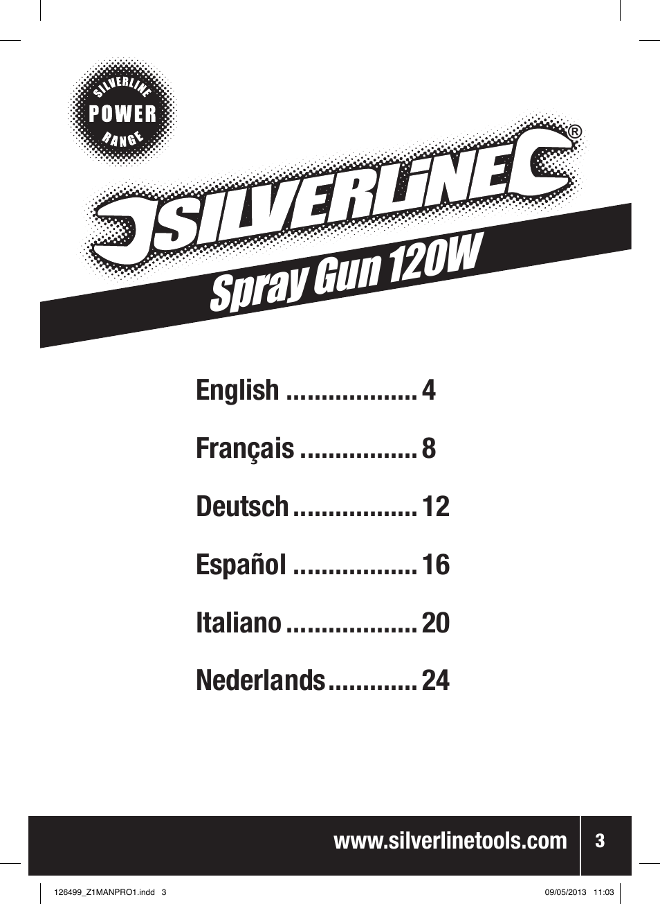 Spray gun 120w | Silverline 120W Spray Gun User Manual | Page 4 / 28