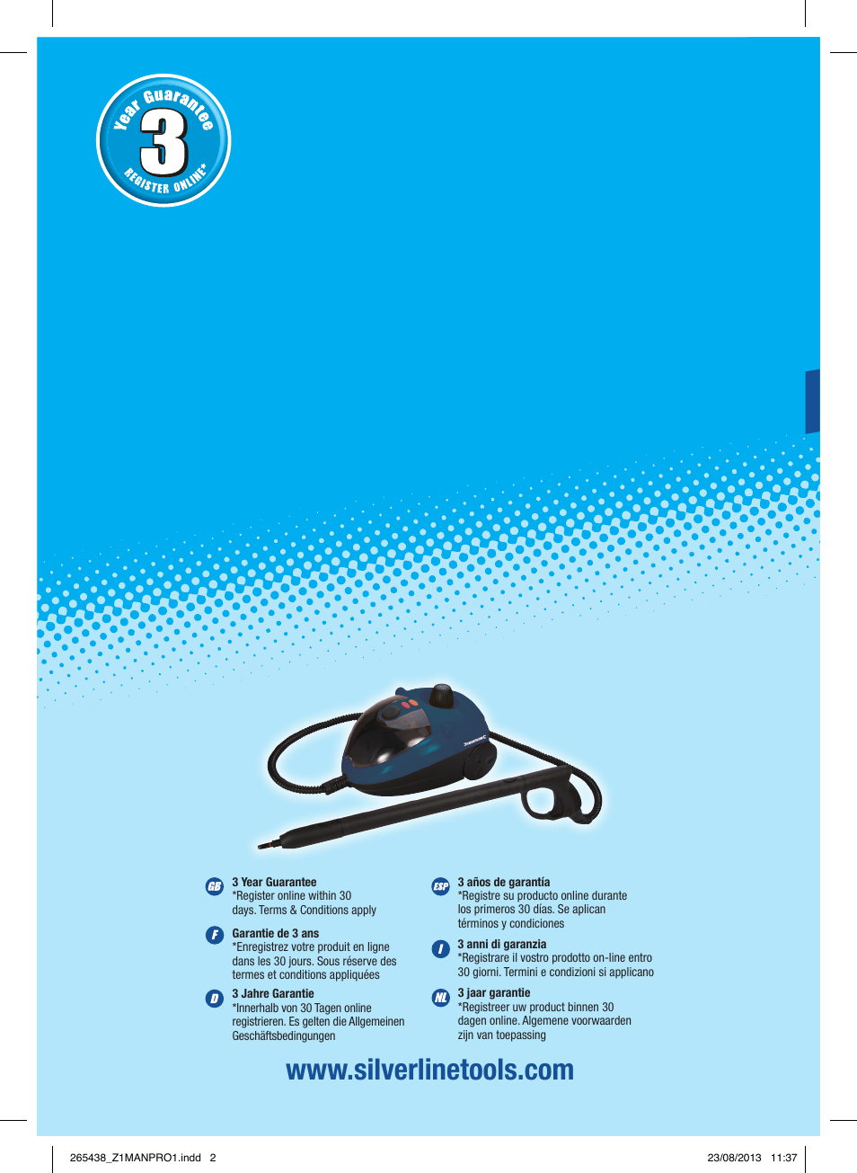 Silverline 1500W Steam Cleaning System User Manual | 28 pages