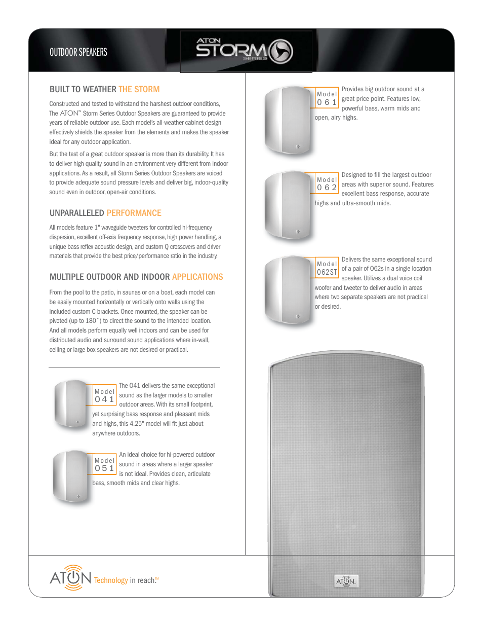 ATON Storm Series 062 User Manual | 2 pages