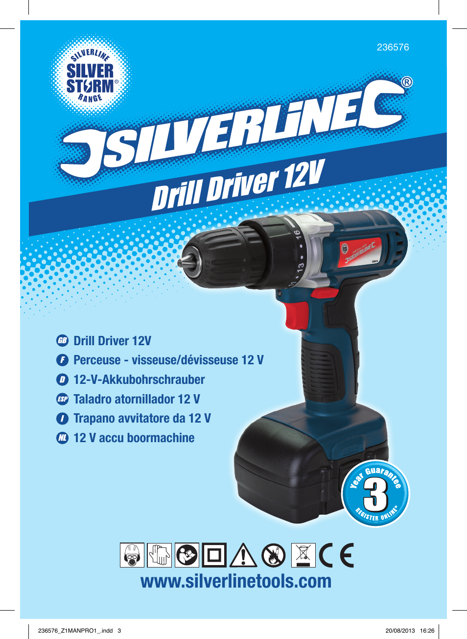 Drill driver 12v | Silverline Drill Driver 12V User Manual | Page 2 / 40