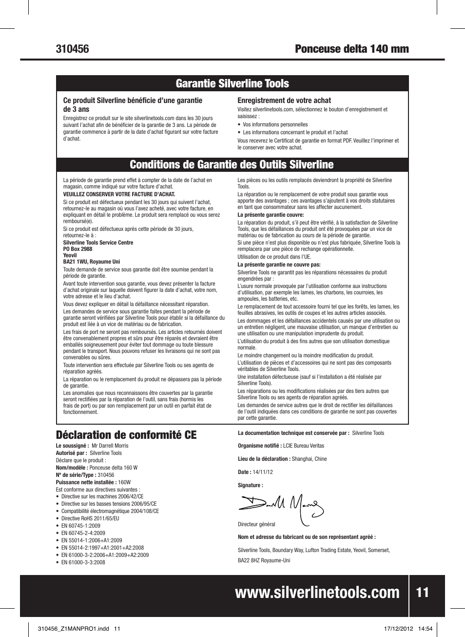 Silverline 160W Detail Sander User Manual | Page 12 / 28