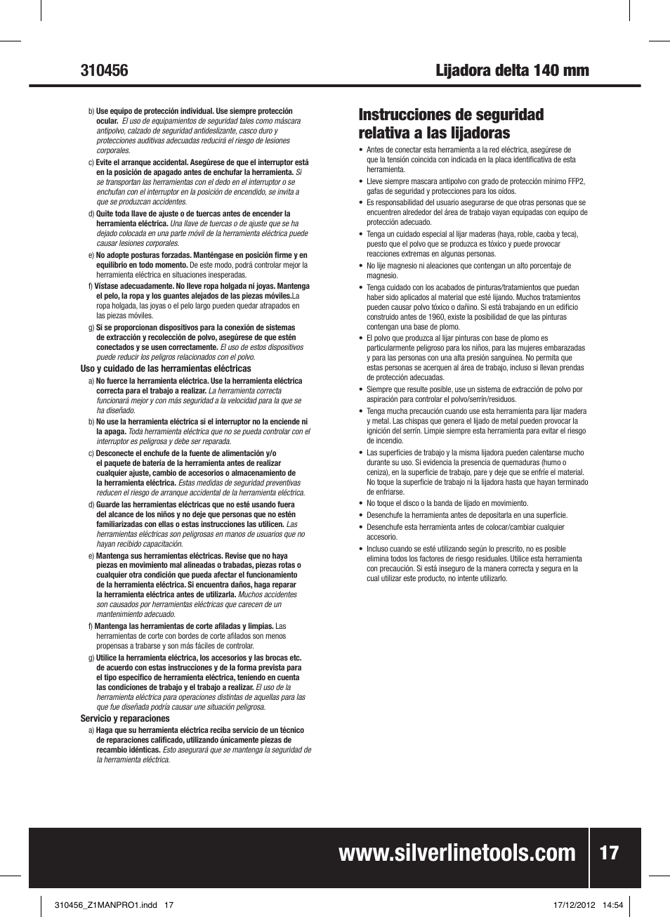 Silverline 160W Detail Sander User Manual | Page 18 / 28