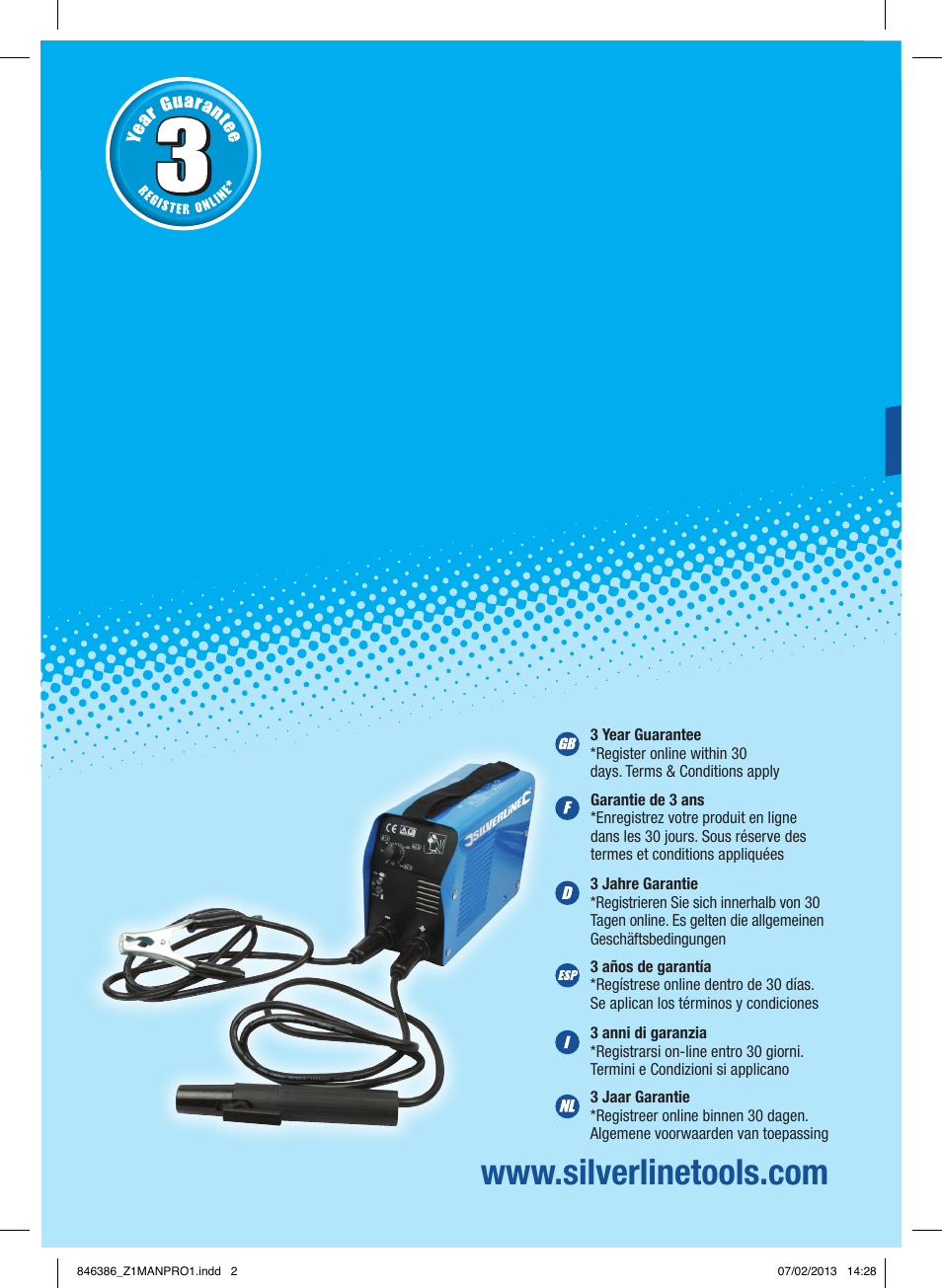 Silverline 100A Inverter Arc Welder User Manual | 40 pages