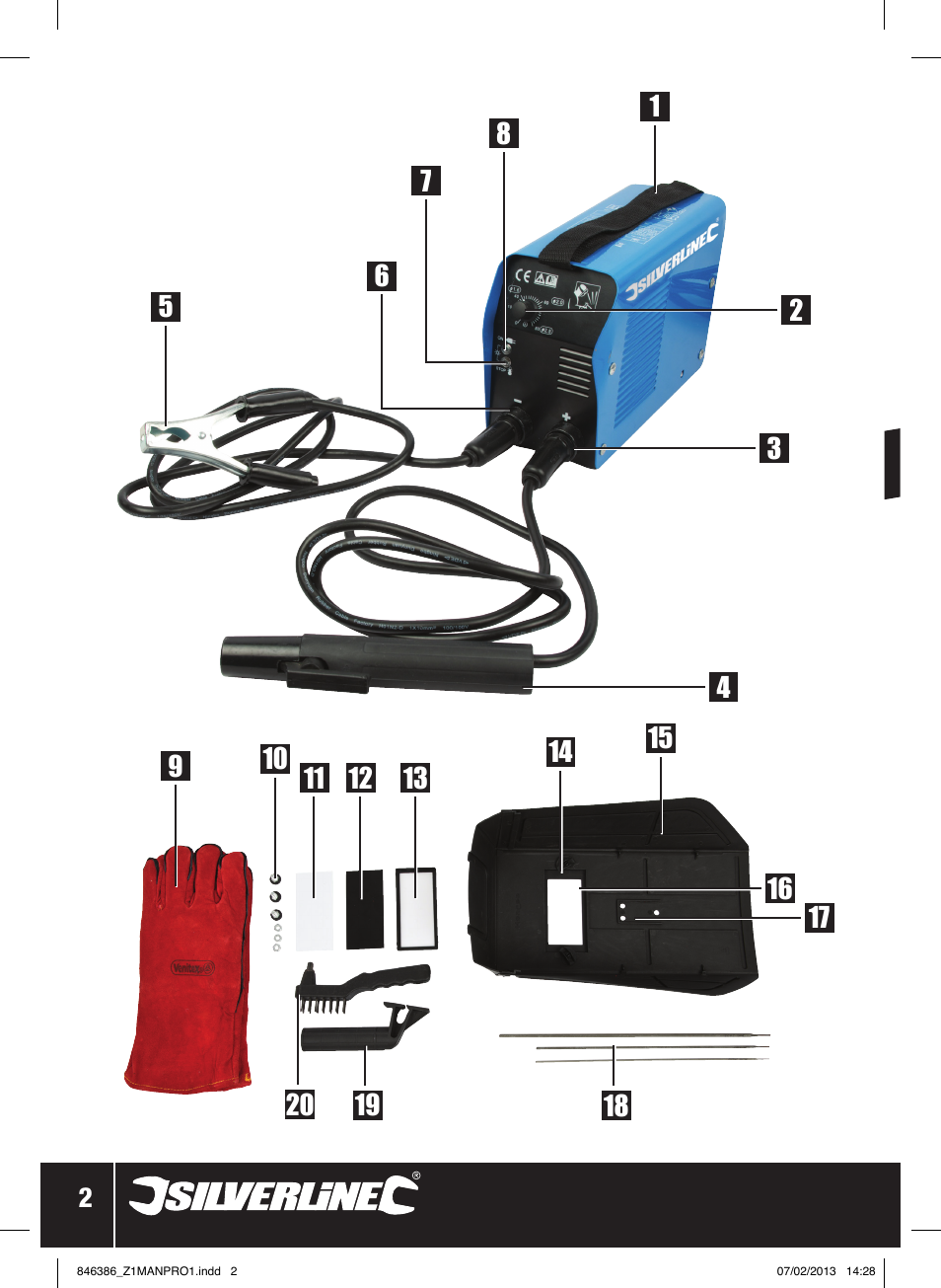 100a inver ter arc weld er | Silverline 100A Inverter Arc Welder User Manual | Page 3 / 40