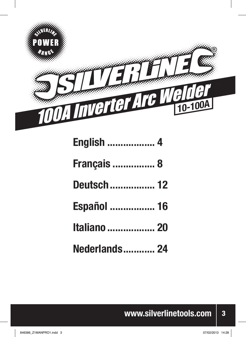 100a inver ter arc weld er | Silverline 100A Inverter Arc Welder User Manual | Page 4 / 40