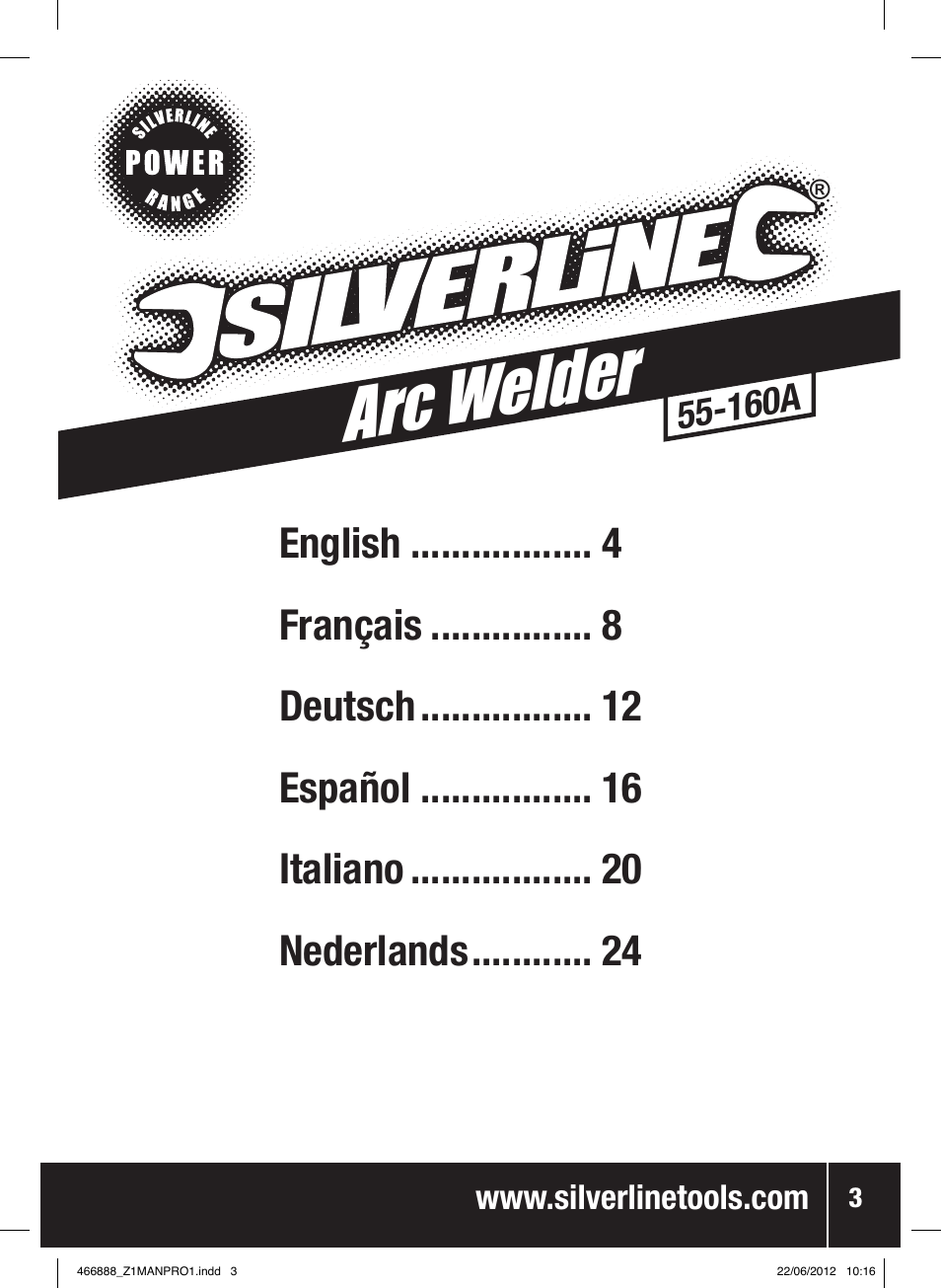 Arc welder | Silverline 160A Arc Welder User Manual | Page 4 / 28