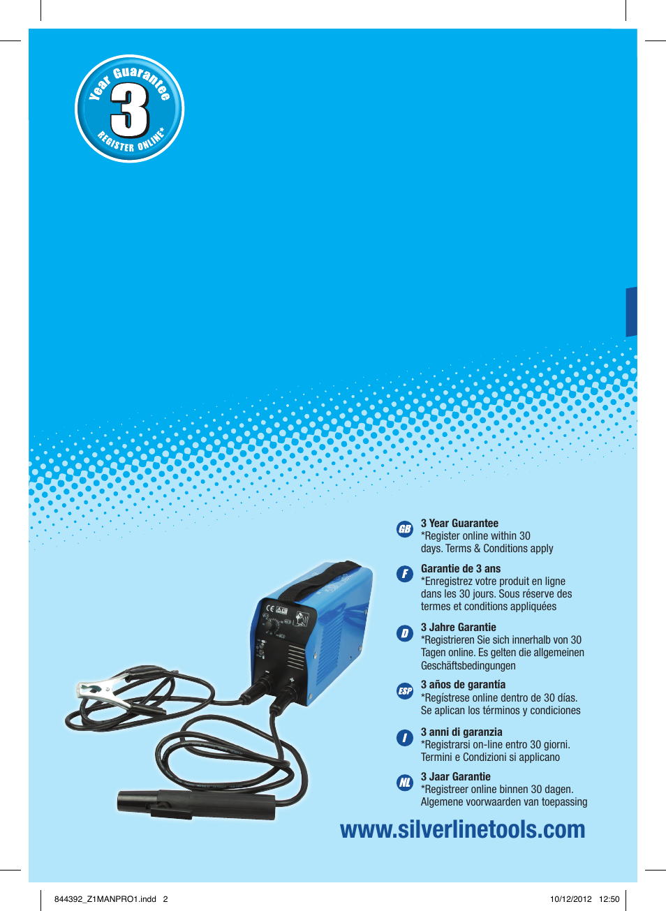 Silverline 80A Inverter Arc Welder User Manual | 28 pages