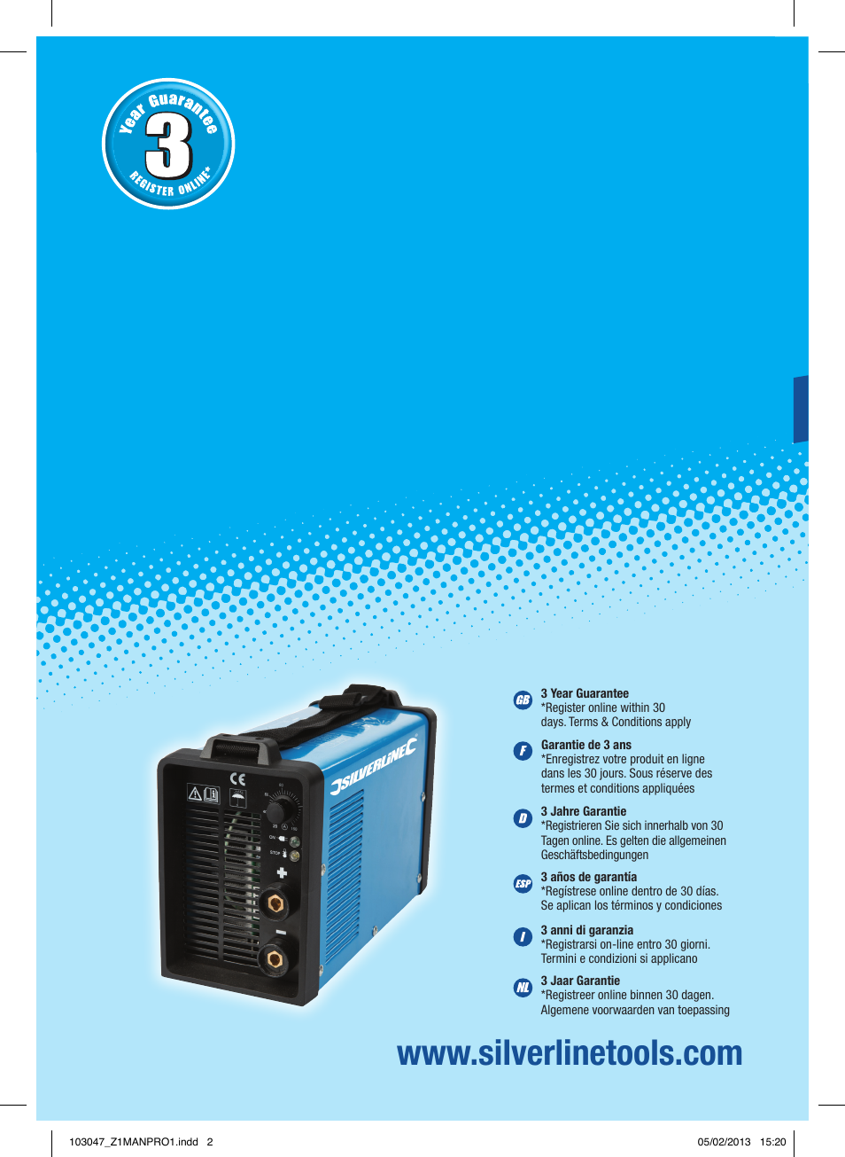 Silverline 160A Inverter Arc Welder User Manual | 40 pages