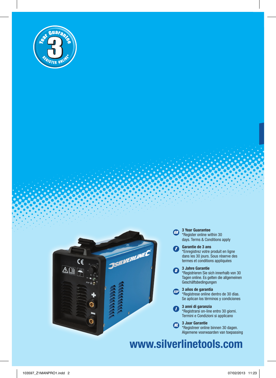 Silverline 200A Inverter Arc Welder User Manual | 40 pages