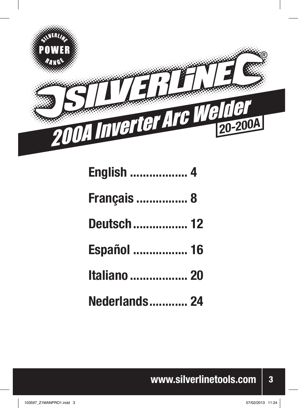 200a inver ter arc weld er | Silverline 200A Inverter Arc Welder User Manual | Page 4 / 40