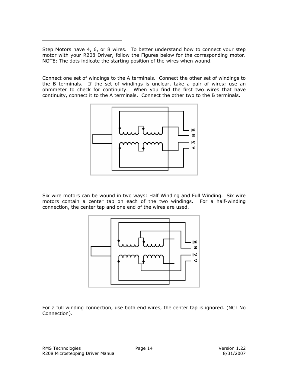 RMS Technologies R208 DRIVER User Manual | Page 14 / 16