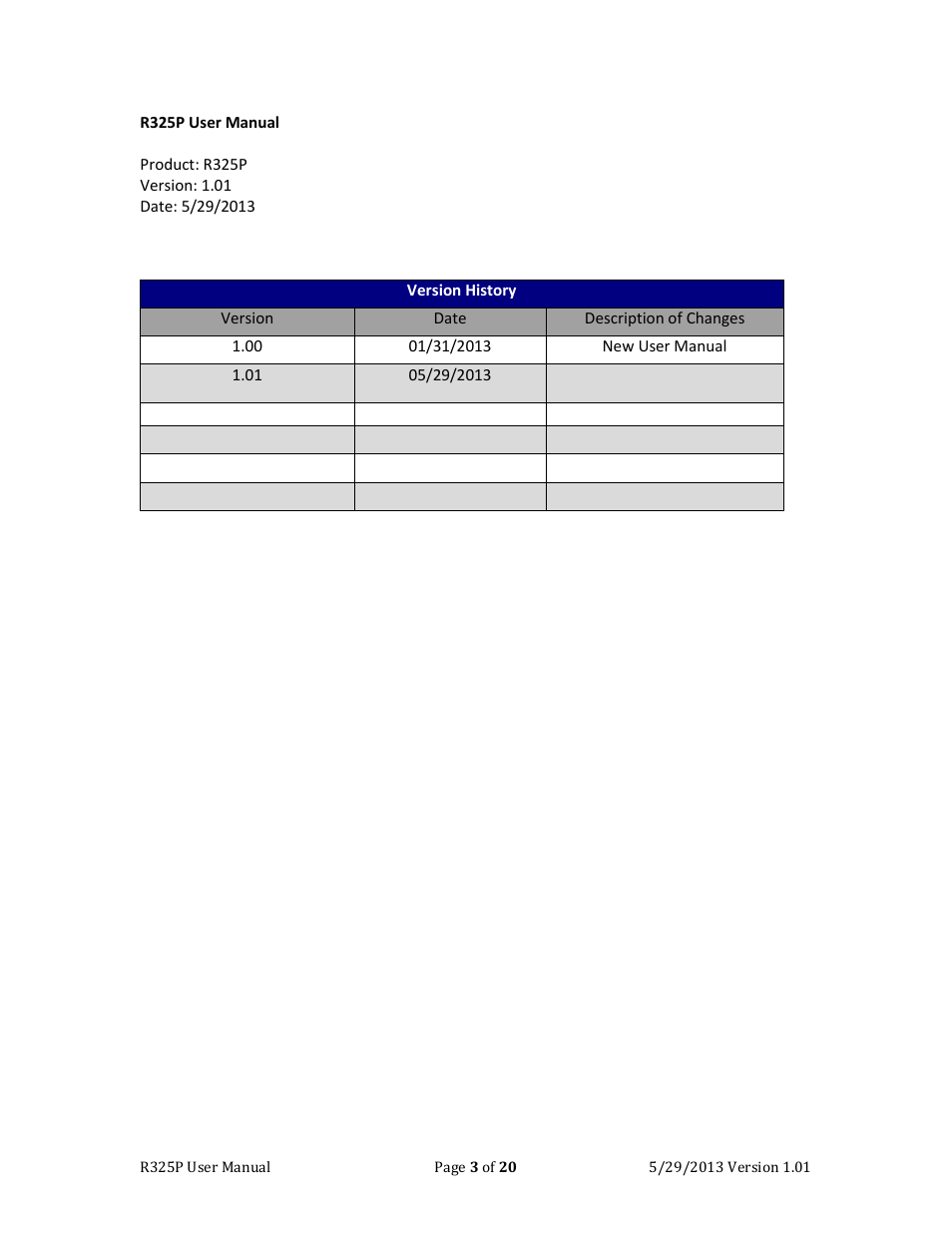 RMS Technologies R325P DRIVER User Manual | Page 3 / 20
