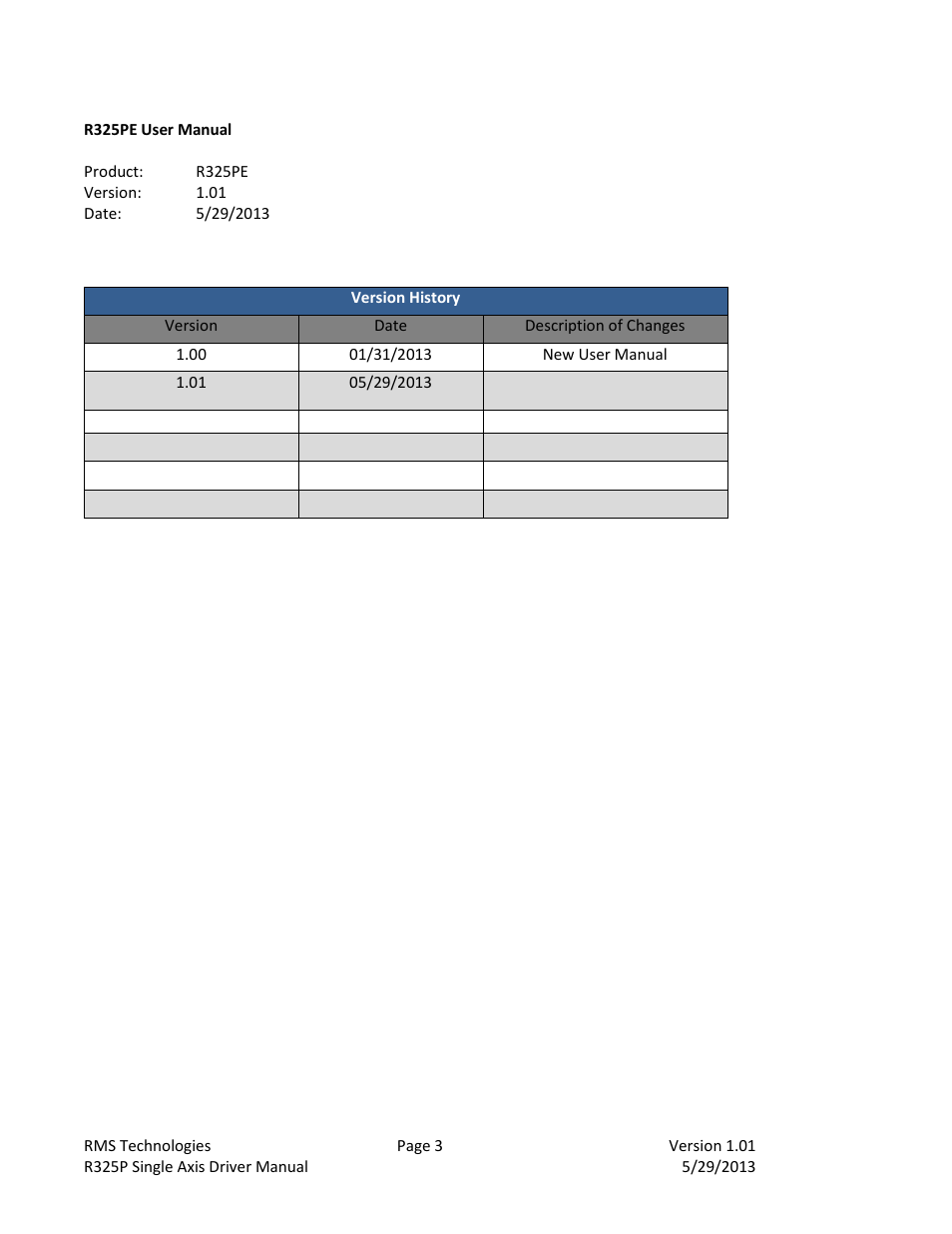 RMS Technologies R325P DRIVER User Manual | Page 3 / 30