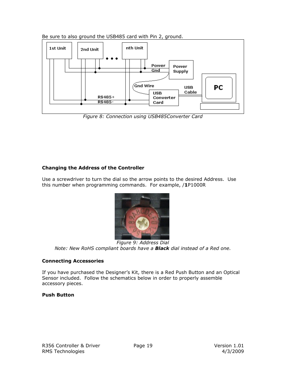 RMS Technologies R356-RO CONTROLLER/DRIVER User Manual | Page 19 / 25