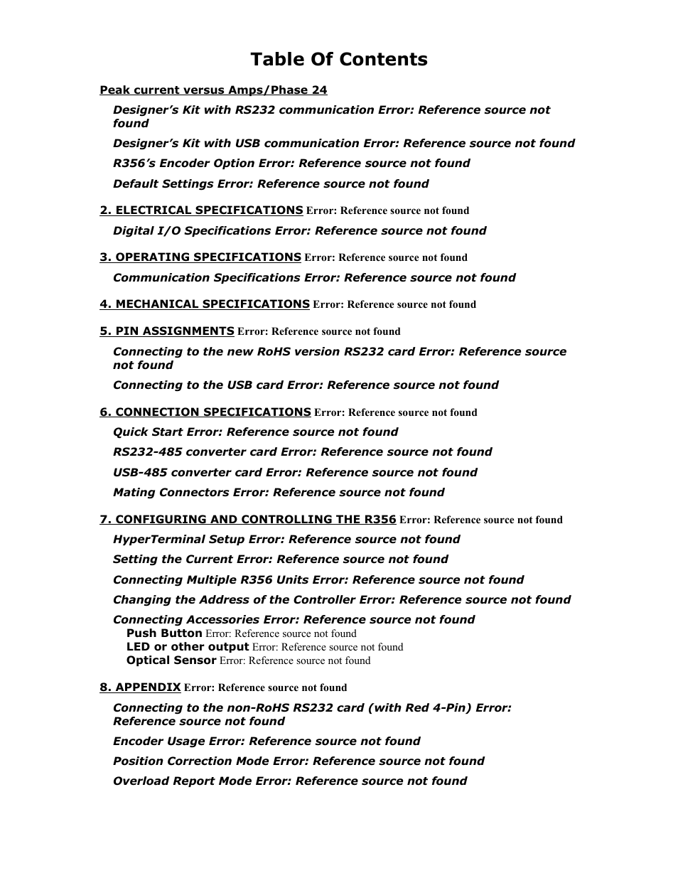 RMS Technologies R356-RO CONTROLLER/DRIVER User Manual | Page 4 / 25