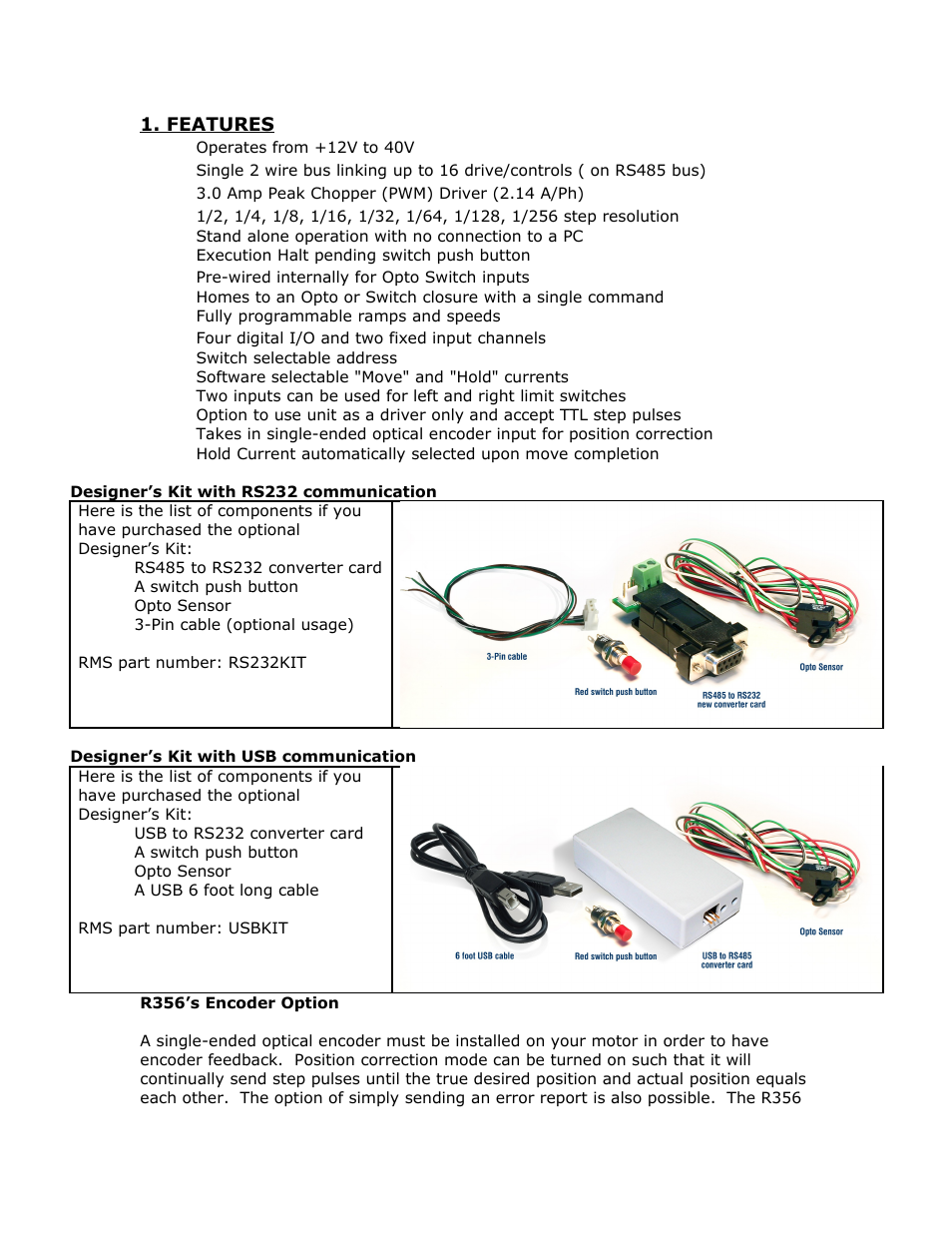 RMS Technologies R356-RO CONTROLLER/DRIVER User Manual | Page 6 / 25