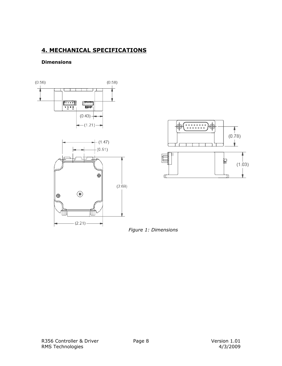 RMS Technologies R356-RO CONTROLLER/DRIVER User Manual | Page 8 / 25