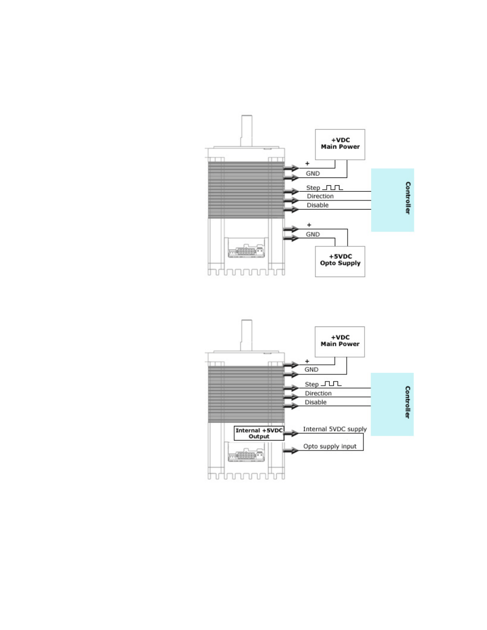 Sing external, 5vdc, Supply for optos | Sing, Nternal, Connection schematics | RMS Technologies IMD 34 W/ POLE DAMPING TECHNOLOGY*NEW* User Manual | Page 21 / 26