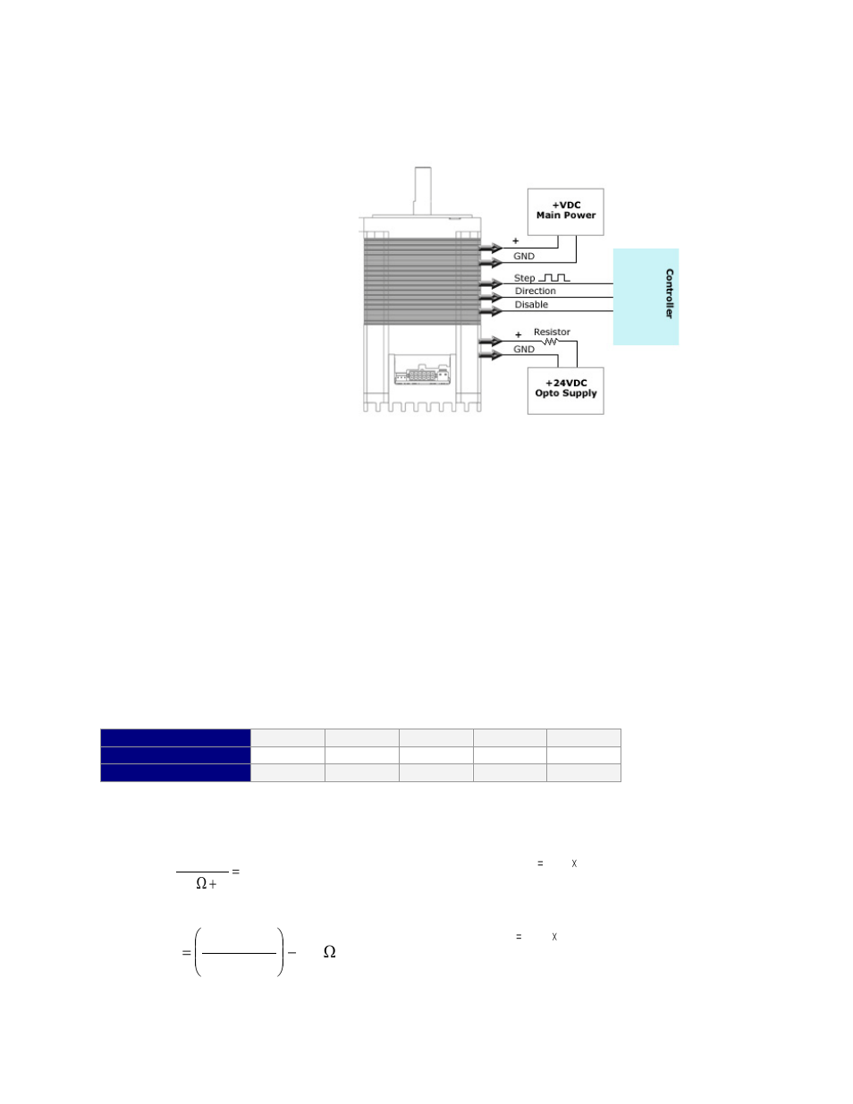 Resistor values for the opto supply, Sing more than, 5vdc | For external supply for the optos, Esistor, Alues for the, Upply | RMS Technologies IMD 34 W/ POLE DAMPING TECHNOLOGY*NEW* User Manual | Page 22 / 26