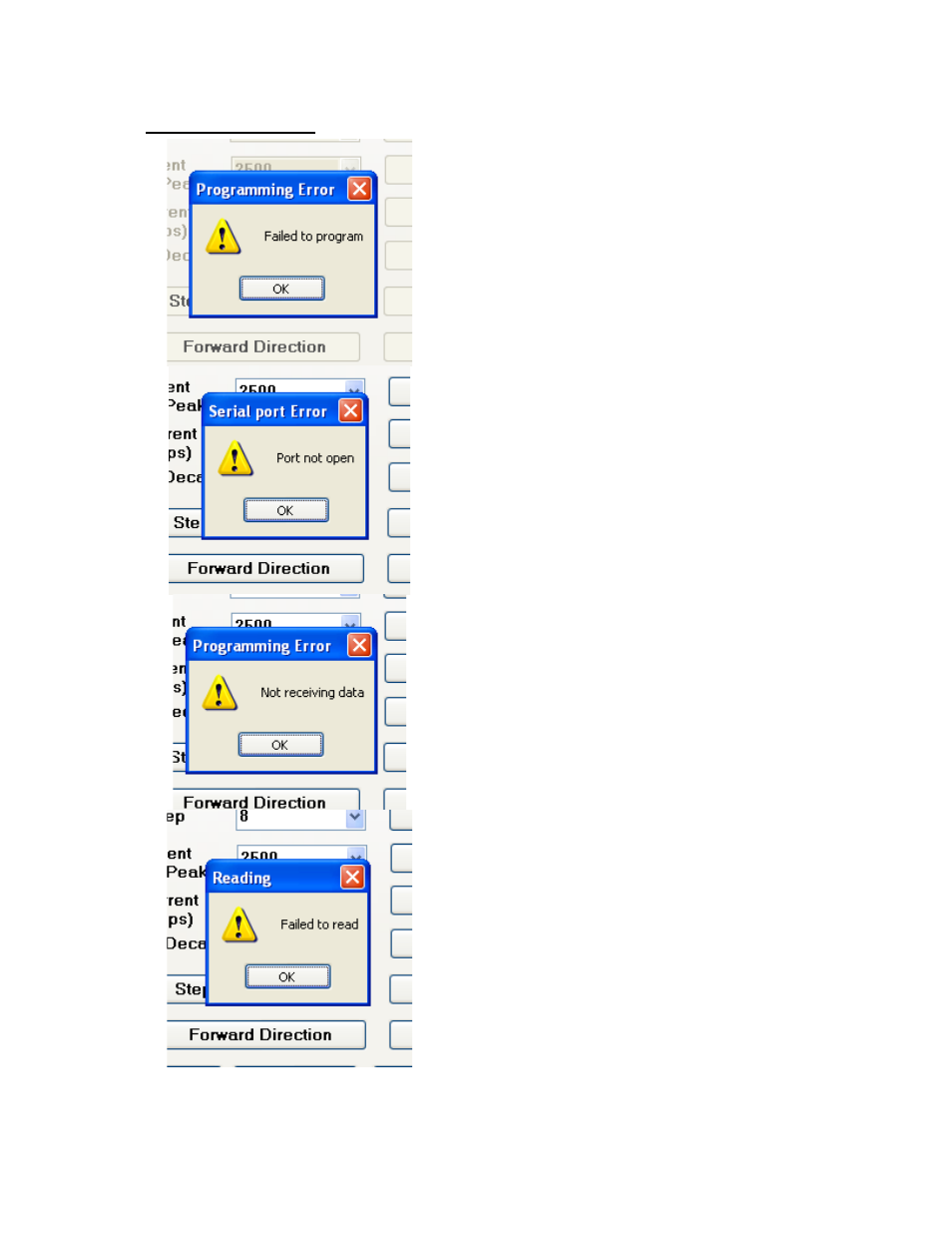 Gui error codes, 10 gui error codes | RMS Technologies IMD 34 W/ POLE DAMPING TECHNOLOGY*NEW* User Manual | Page 26 / 26