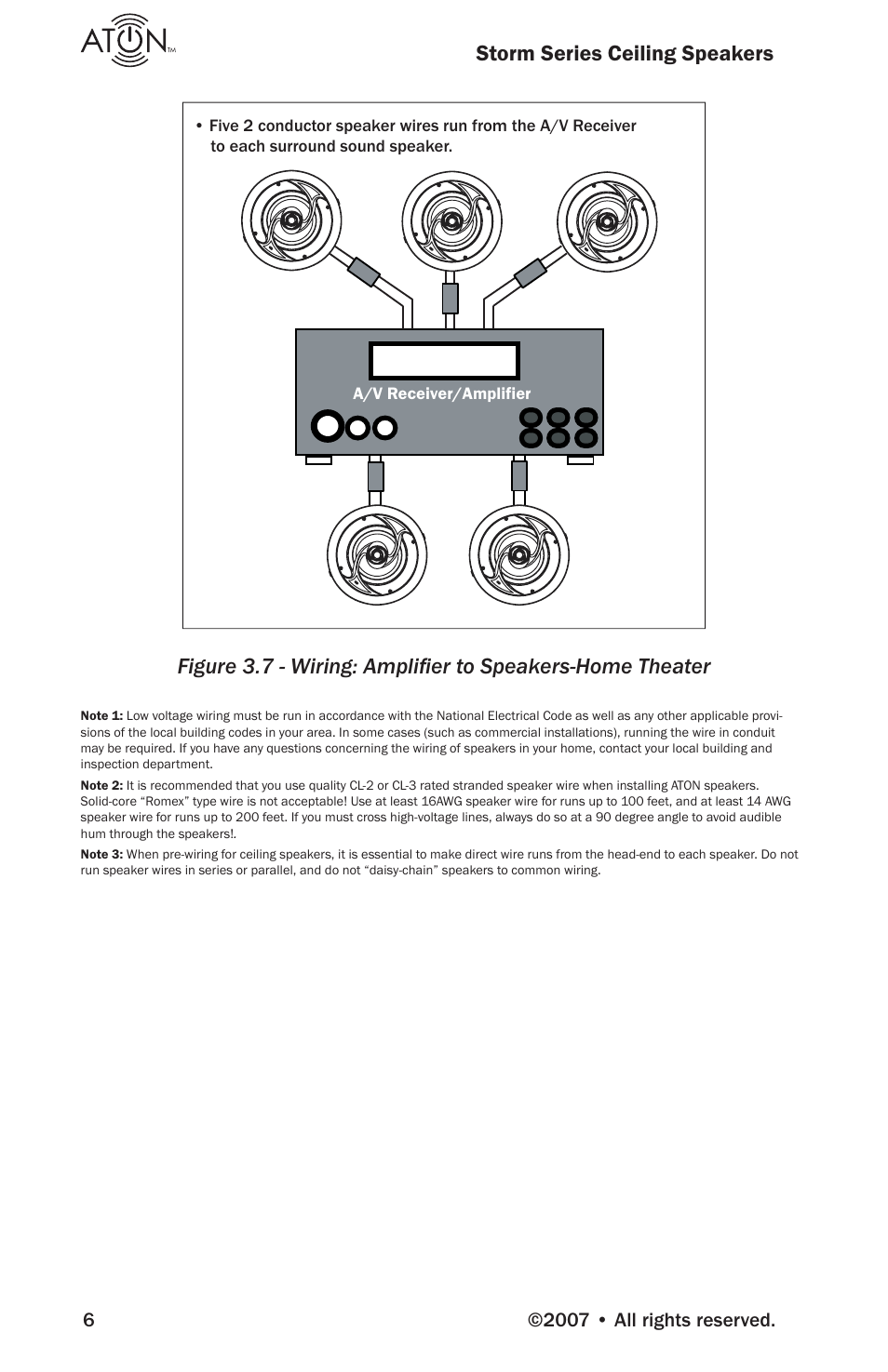 Storm series ceiling speakers | ATON A81C User Manual | Page 8 / 16
