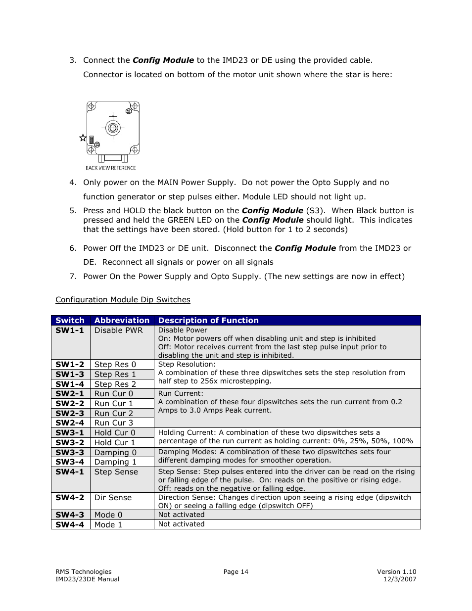 RMS Technologies IMD23 W/ POLE DAMPING TECHNOLOGY User Manual | Page 14 / 23