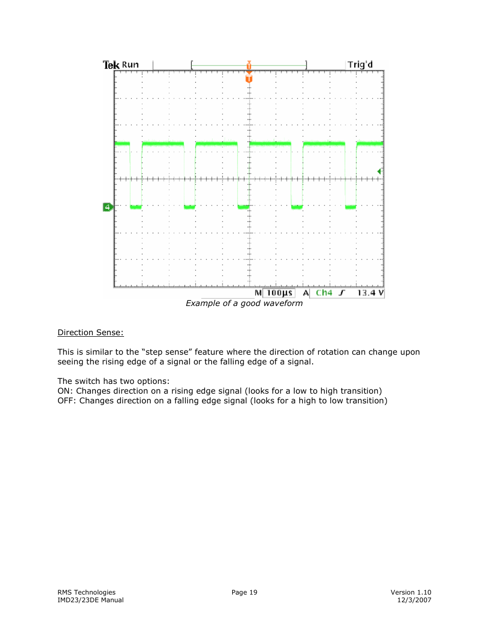 RMS Technologies IMD23 W/ POLE DAMPING TECHNOLOGY User Manual | Page 19 / 23