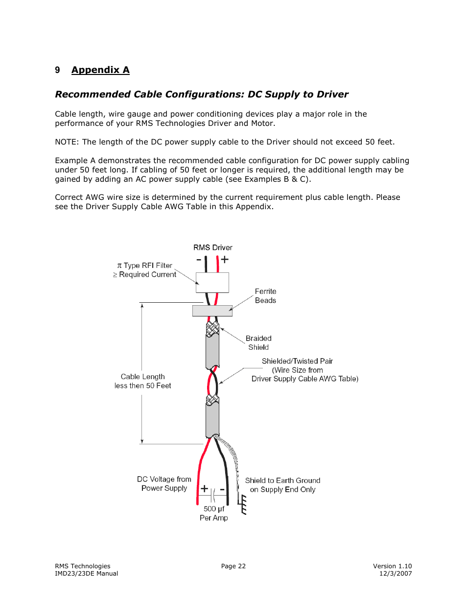 RMS Technologies IMD23 W/ POLE DAMPING TECHNOLOGY User Manual | Page 22 / 23