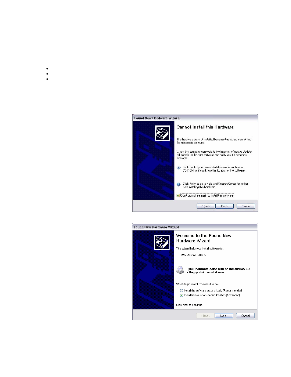 Installation | RMS Technologies USB485 CONVERTER CARD User Manual | Page 5 / 14