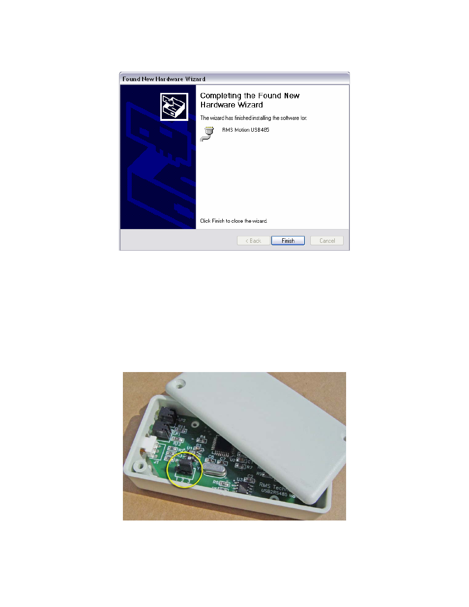 RMS Technologies USB485 CONVERTER CARD User Manual | Page 8 / 14