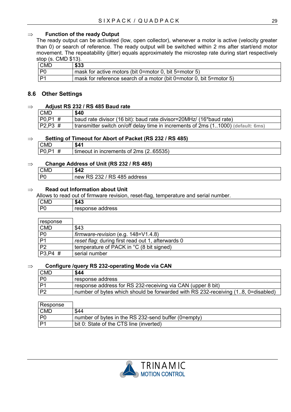 Other settings, Multi-dimensional movement | RMS Technologies 4-AXIS CONTROLLER/DRIVER User Manual | Page 29 / 33