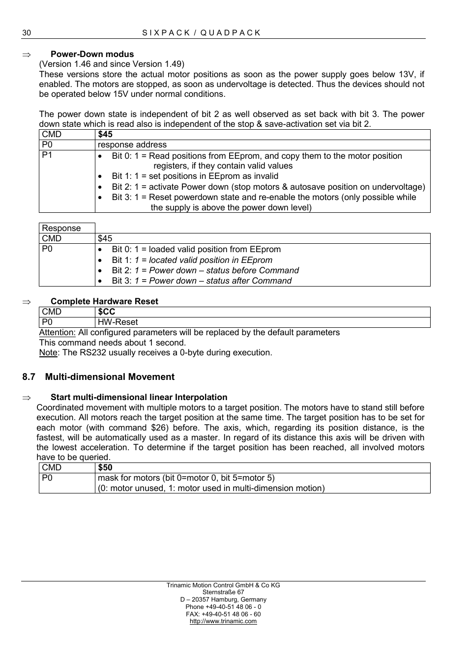 Multi-dimensional movement | RMS Technologies 4-AXIS CONTROLLER/DRIVER User Manual | Page 30 / 33