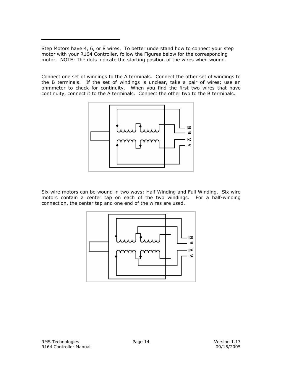 RMS Technologies IMDE23 INTEGRATED MOTOR+DRIVER+ENCODER User Manual | Page 14 / 17